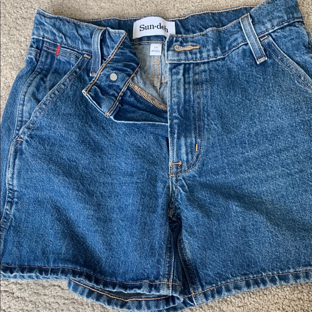 Sun Deh from Aritzia  Women's Blue Denim Shorts